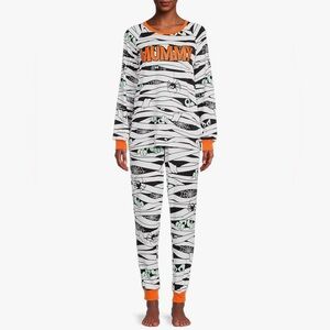 Way to Celebrate Halloween “Mummy” 2 pc pajama set sz 3X (22w-24w)